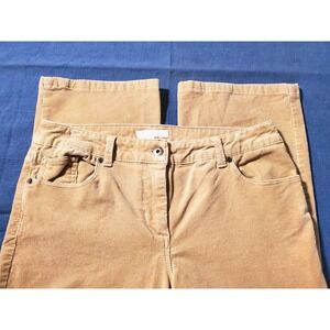 EUC Chicos Womens Jeans Buckskin Corduroy Pants Tan Cords Chicos Size 1.5  12x28